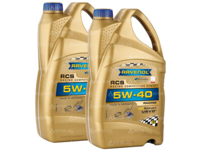 10 Liter (2x5L) RAVENOL RCS SAE 5W-40 Motoröl, Racing-Öl, Made in
