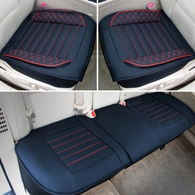 Car Seat Cover Premium PU Leather Auto Seat Protector Cushion Antii Scratch Mats