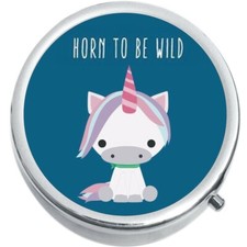 Horn to be Wild Unicorn Medicine Vitamin Pill Box