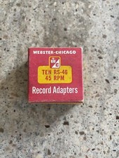 Vintage RS-46 Webster Chicago Metal Record Adapters for 45 rpm Records Set Of 7