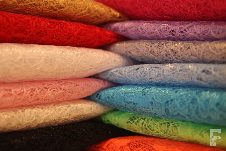 Blumen Spitze Stoff Verkauft für Meter Leicht mit Einem Glanz Großartig Wert - Bild 4 von 4