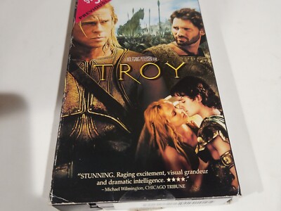 Troy VHS VCR Movie Brad Pitt Eric Bana Orlando Bloom 12TH Century BC Trojan  War - Main Image