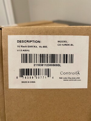 Control4 C4-1UREK-BL 1U Rack Ear Kit for HC-800 Black