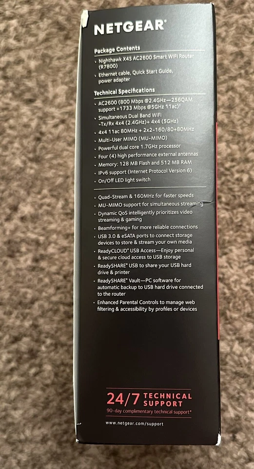 NETGEAR Nighthawk X4S AC2600 Model R7800 Dual-Band WIFI Router Tested Working - Image 4 of 4