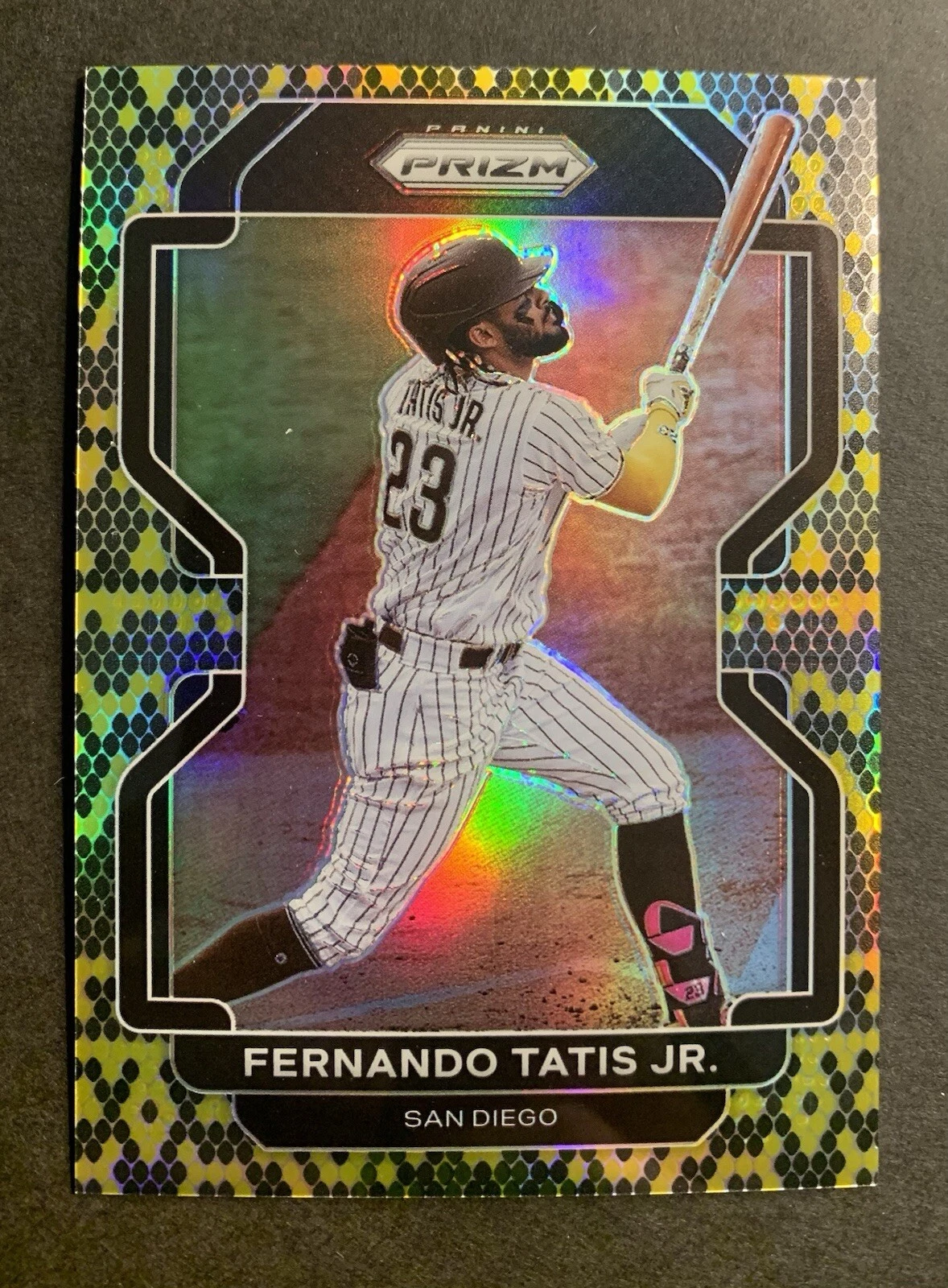 2022 Panini Prizm Baseball Fernando Tatis Jr #229 Snakeskin /50 Case Hit SSP