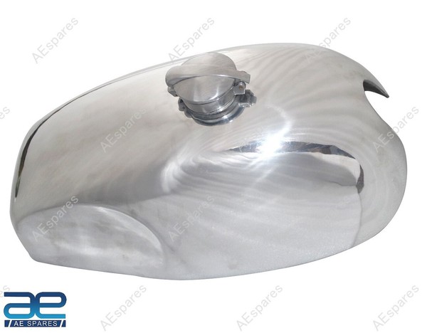 Ducati 750 Gt Gas Kraftstoff Benzin Tank 2 Gallone Aluminium Mit Monza Kappe Aes-image