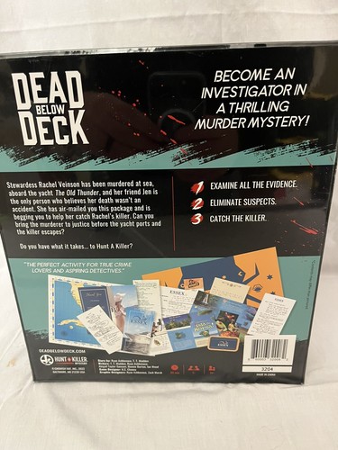 Hunt A Killer Dead Below Deck Mystery Detective Board Game New In Box - Picture 5 of 9