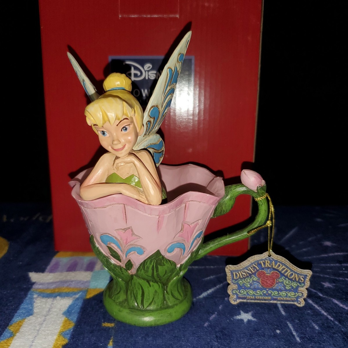 Jim Shore Disney Traditions Tinker Bell Sitting in Flower 6008076 