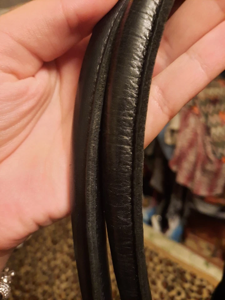 manici o bag in vacchina neri (pelle) lunghi - Immagine 3 di 4