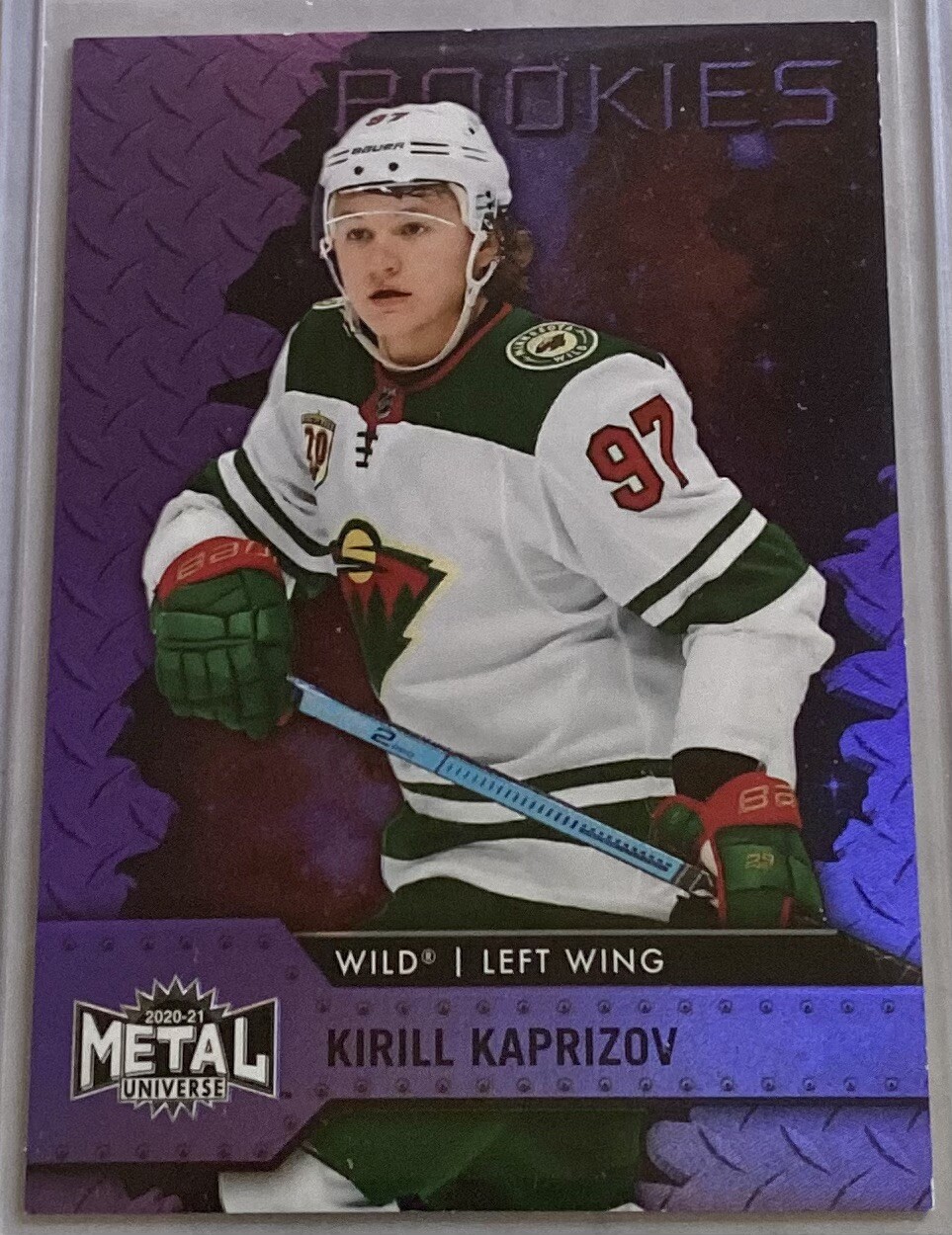 2020-21 Skybox Metal Universe Purple Spectrum SP #125 KIRILL KAPRIZOV RC /199
