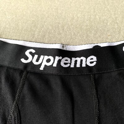 Supreme x Hanes Boxer Briefs Black Size-XLarge Brand New | eBay