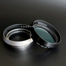 Light lens lab Lens Hood E39 UV Filter Aluminum for Leica 12504 M35/2 M35/1.4