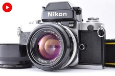 [Exc+5] Nikon F2 Photomic AS DP-12 Silver 35mm SLR Film Camera From Japan #2522