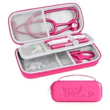 Glucoracy Stethoscope Case for 3M Littmann/ADC/Omron/MDF,Magenta Magenta