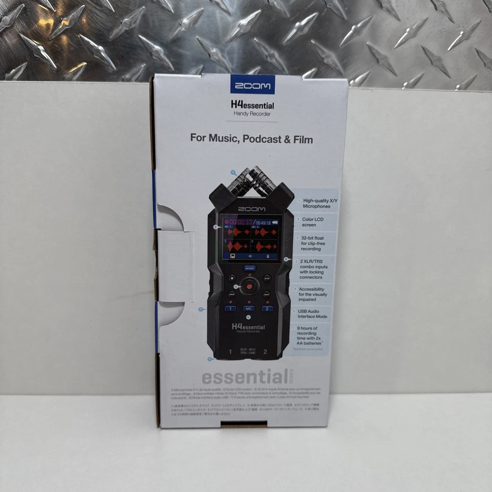 Zoom H4essential 4-Track 32-Bit Float Portable Audio Recorder - Image 3 of 4