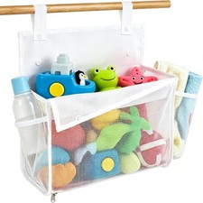Bathtub Toy Storage, Quick Access Bath Toy Holder For Bathtub, Bottom Zipper