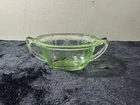 Vintage Uranium Glass Anchor Hocking Princess Sugar Bowl No Lid No Chips