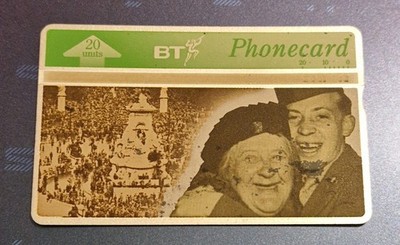 SELTENE 1990er DIE ZEIT UNSERES LEBENS SERIE BT TELEFONKARTE # 2 VE DAY WARTIME LONDON