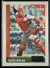 2022 Panini Diamond Kings #113 Yadier Molina Artist's Proof Blue