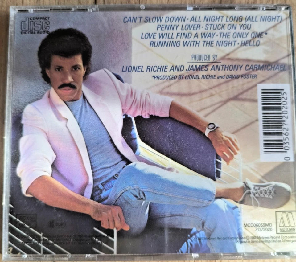 Can't slow down (1983) von Lionel Richie | CD | Zustand sehr gut - Bild 2 von 2