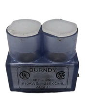Burndy BIT250 Aluminum Multiple Tap Connector Clear Insulated 2 Port Electrical