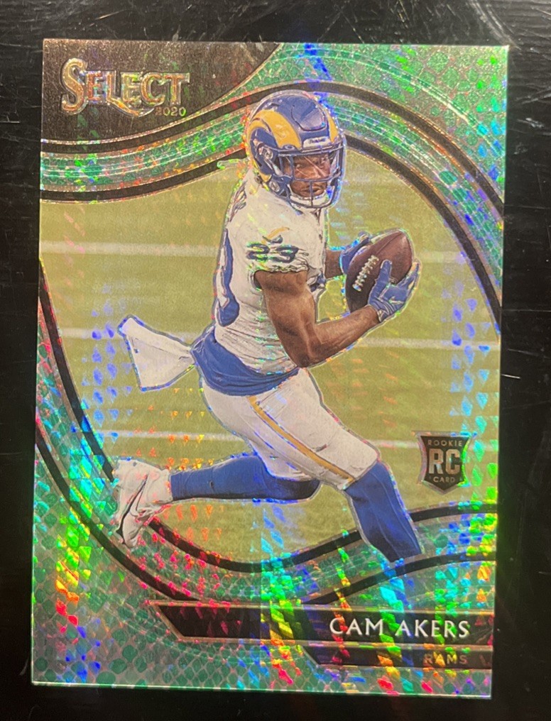 2020 Panini Select Field Level Dragon Scale Prizm /67 Cam Akers #355 Rookie RC