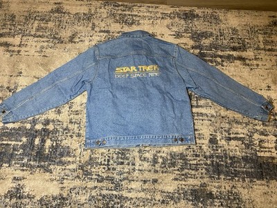 Star Trek Deep Space Nine Denim Jacket Size XL Paramount Creation Ent. RARE