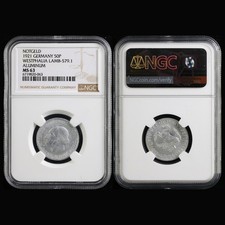 1921 GERMANY 50P WESTPHALIA LAMB-579.1 ALUMINUM NGC MS 63