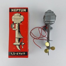 NEPTUN Aussenbord Motor Schiff Boot RC Modellbau 1,5-6 Volt Vintage Marx OVP