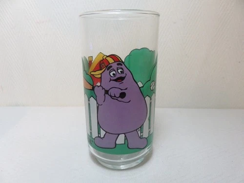 Vintage McDonalds Coca Cola Grimace glass tumbler excellent