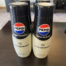 LOT OF 4 SodaStream Pepsi Zero Soda Mix - 14.9 fl oz - 24 Servings - Exp 10/2026