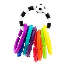 Sassy Ring O Links 9 Piece Set Baby Toy Stroller Carrier Sensory Teether 0 Mo