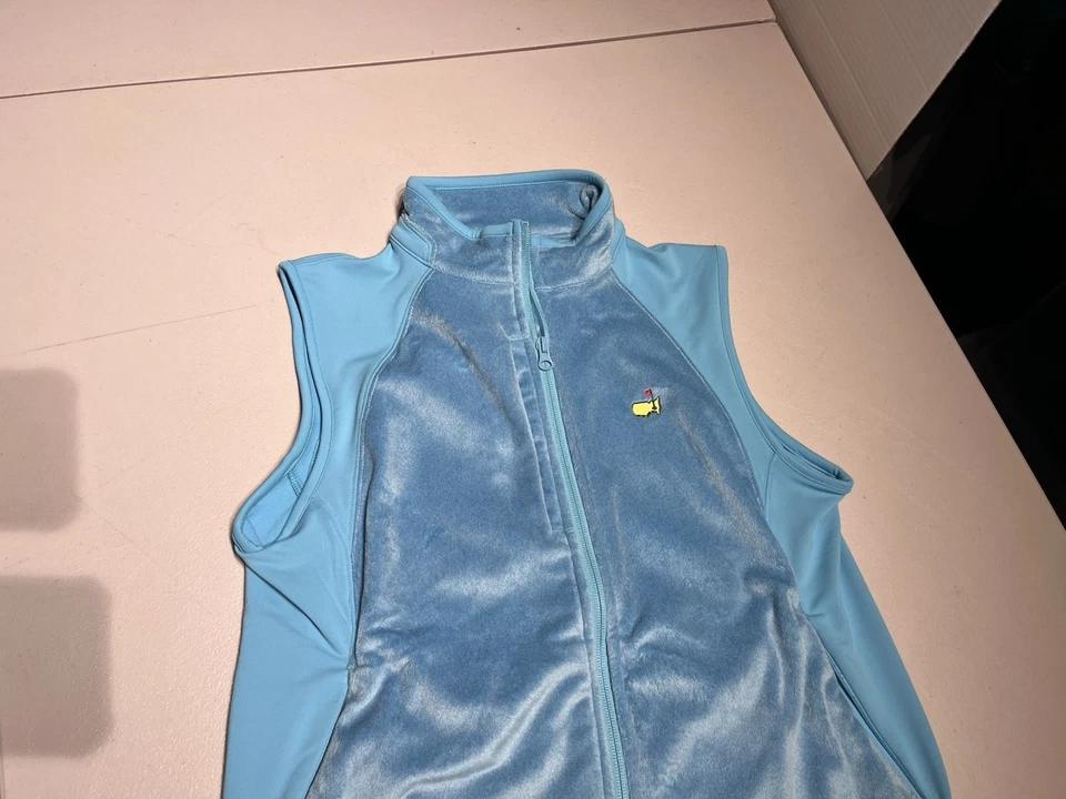 Peter Millar Vest Women's Medium Augusta Masters Golf Fleece Jacket Warmth - Image 2 of 4