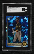 2022 Bowman Chrome Sapphire Edition Prospects Samuel Zavala SGC 10 GEM 12ty