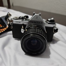 Pentax ME ABAHI 35mm Film Camera  SMC M 1:3.5 28mm 53350550 Untested. with case