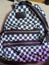 Marc By Marc Jacobs  Double Pocket Front Zip Around Logo Backpack 