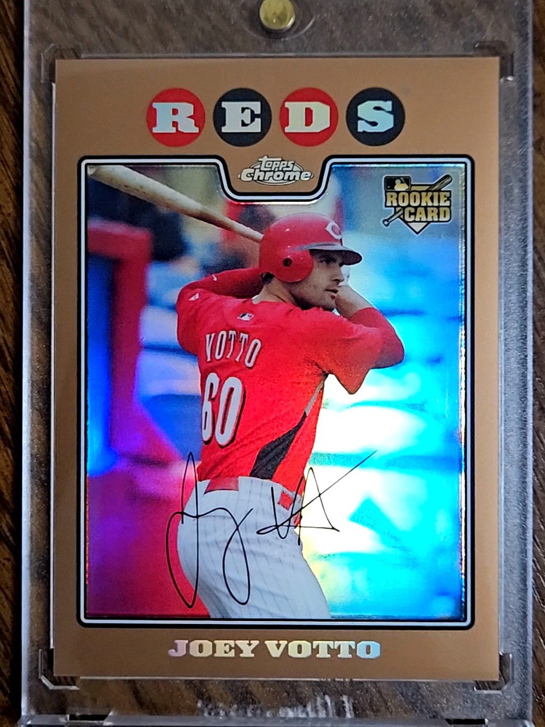 2008 Topps Chrome Copper Refractors 245/599 Joey Votto #196 Rookie