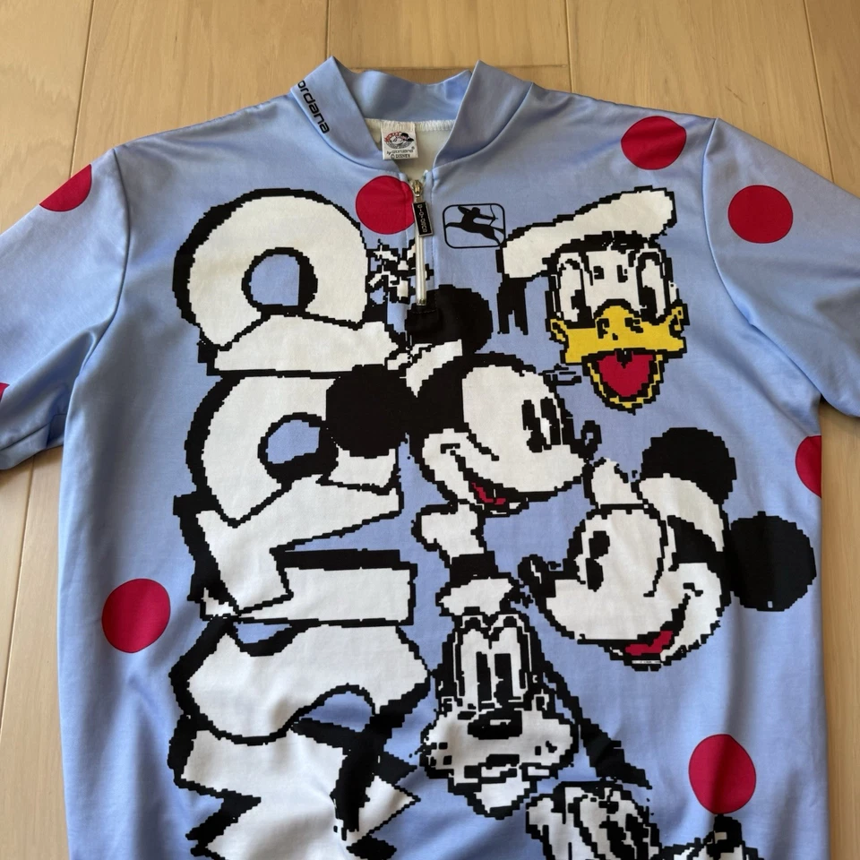 Vintage Giordana Disney Jersey L Multicolor Mickey Cycling Sportswear Orlando - Image 3 of 4