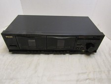 TEAC W-515R Auto Reverse Double Stereo Cassette Deck Tested and Working