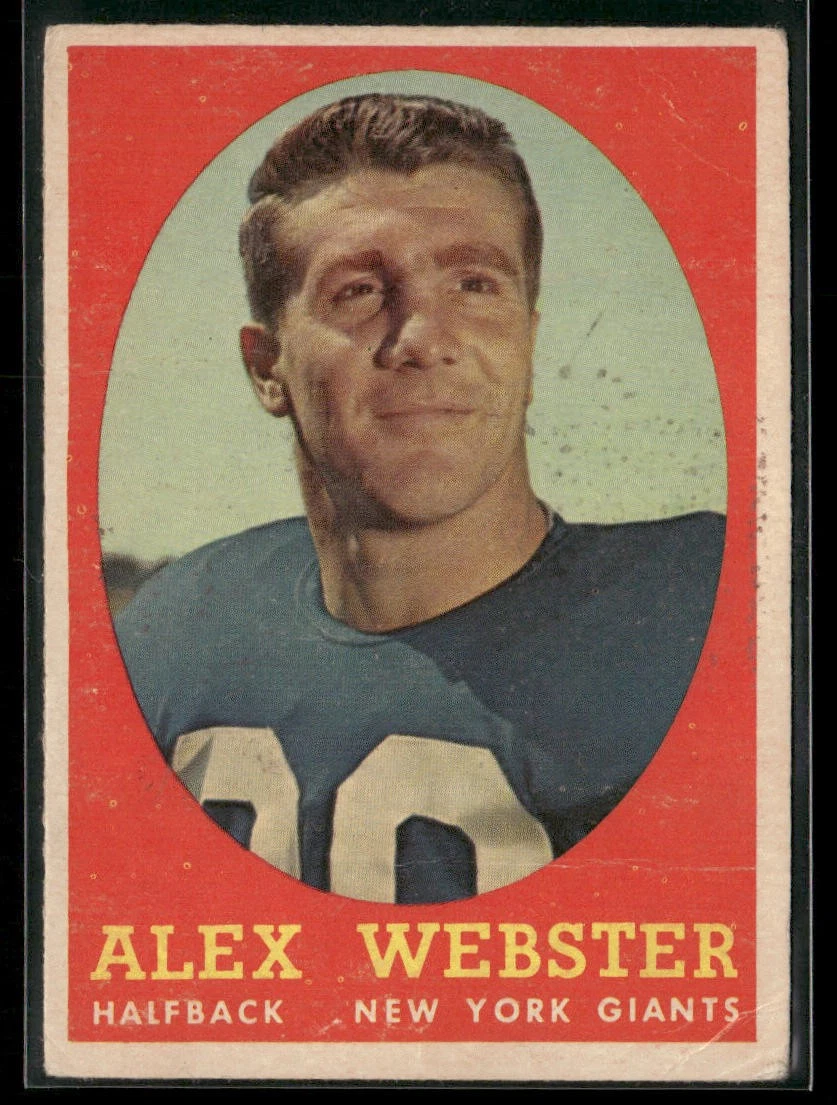 Alex Webster 1958 Topps #30 New York Giants