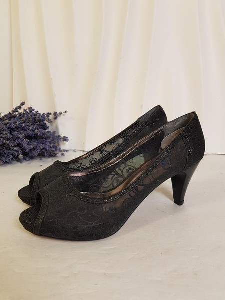 Women Karaca Heels Black Textile 36.5