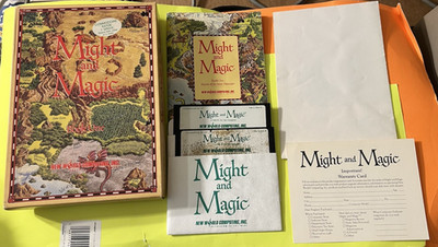 Might and Magic Book One Commodore 64 128 Complete Tested Works Great!