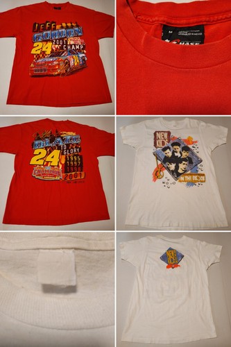 Vintage TShirt Lot 80s 90s Y2K Wholesale Bundle 20 Sports Band Nascar Surf + - Picture 3 of 24