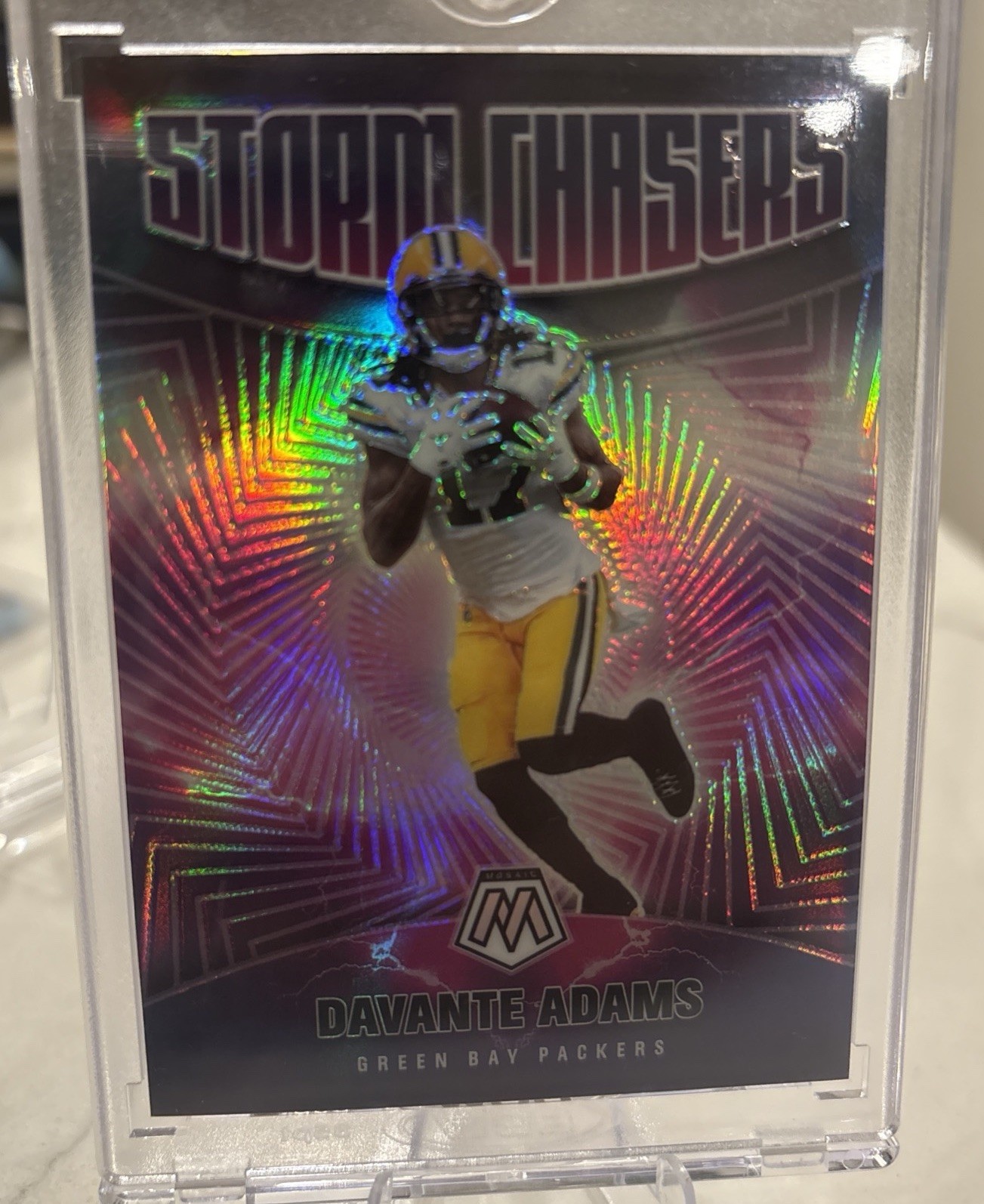 Davante Adams 2021 Mosaic Storm Chasers SSP CASE HIT !