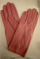 VTG made In Italy Leather Gloves Pink 7
