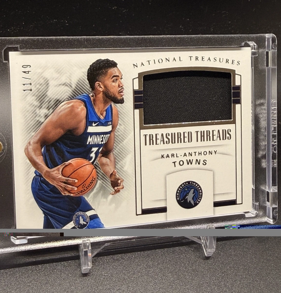 その他 Karl Anthony Towns National Treasures /5 Panini Basketball Karl Anthony Towns Sports Trading Cards