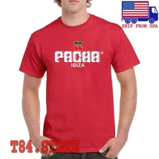 Pacha Ibiza Men's Red Size S to 5XL