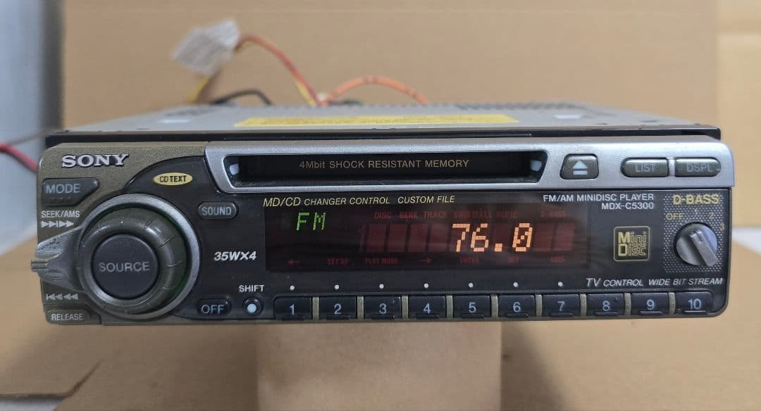 Sony MDX-C5300 Car Audio MD Player 1DIN FM AM Tuner Head Unit 1999