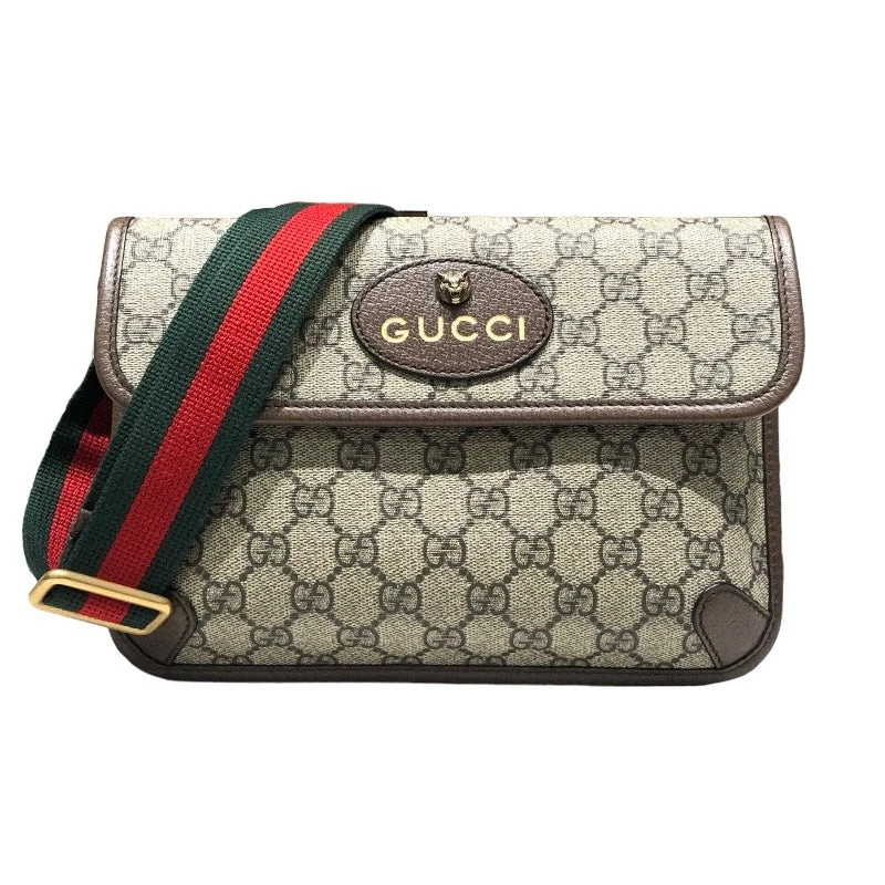 Sac ceinture GUCCI GGSupreme 493930 beige néo vintage body bag #2420