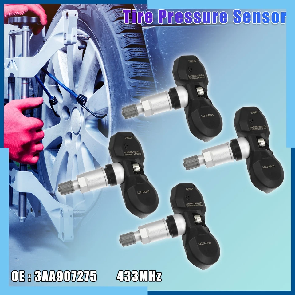 Pack(4) Tire Pressure Monitoring System Sensor TPMS Sensor for Volkswagen CC - Image 2 of 4